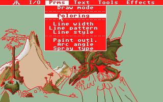 Masterpaint atari screenshot